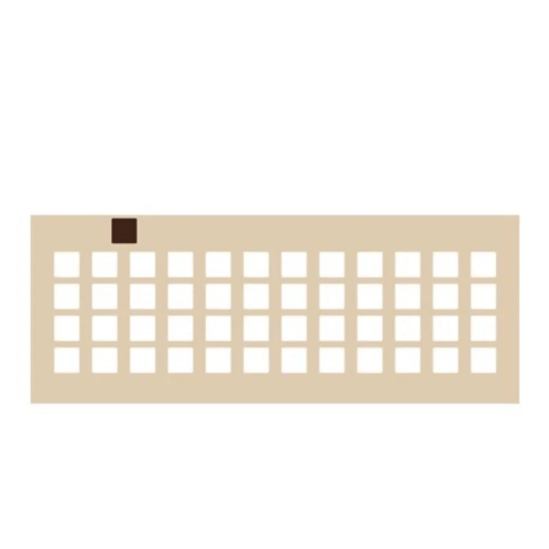 Square Decoration Silicone Stencil Chablon Mat - 2 cm x 2 cm - 48 cavities Square Decoration Silicone Stencil Chablon Mat - 2 cm x 2 cm - 48 cavities