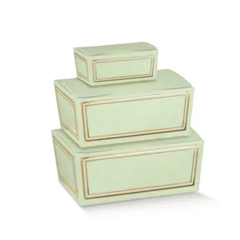 Elegant Green Classic Chocolate Ballotin Solid Boxes - 70 mm x 45 mm x h 35 mm x 1.875”- Pack of 50 pcs.