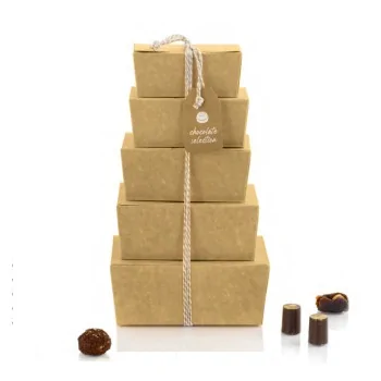 Pastry Chef's Boutique PCB9101 Kraft Classic Chocolate Ballotin Sol...