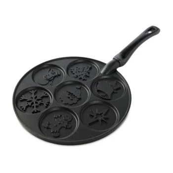 Nordic Ware Cast Aluminum Holiday Pancake Pan - 7 Cavities
