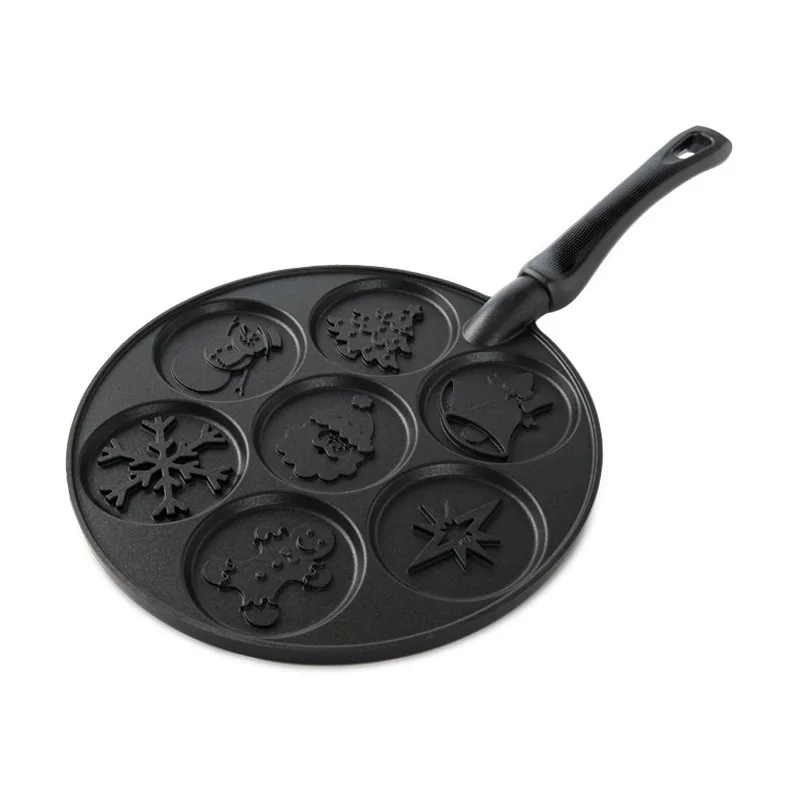 Nordic Ware Cast Aluminum Holiday Pancake Pan - 7 Cavities