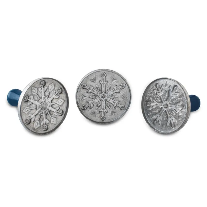 Nordic Ware Cast Aluminum Snowflake Cookie Stamps - 3 Different Shapes Nordic Ware Cast Aluminum Snowflake Cookie Stamps - 3 Different Shapes