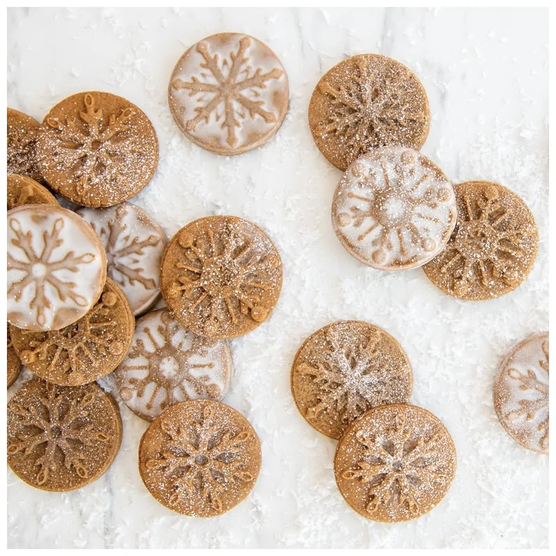 Nordic Ware Cast Aluminum Snowflake Cookie Stamps - 3 Different Shapes Nordic Ware Cast Aluminum Snowflake Cookie Stamps - 3 Different Shapes