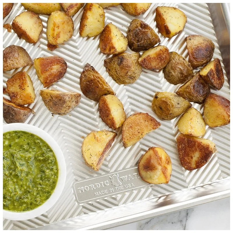 Nordic Ware Aluminum Prism Half Sheet Pan - 17.1" x 12.1" x 1" Nordic Ware Aluminum Prism Half Sheet Pan - 17.1" x 12.1" x 1"