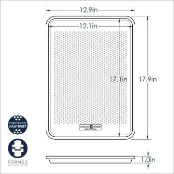 Nordic Ware Naturals® Aluminum Perforated Crisping Half Sheet - 16.3" x 11.3" x 1"