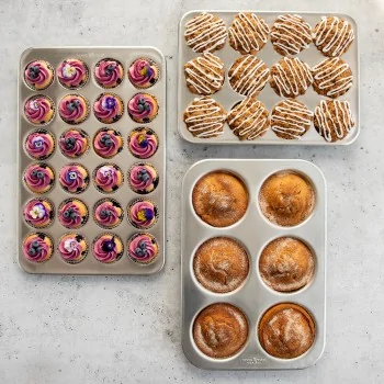 Nordic Ware Naturals® Aluminum 24 Cavity Mini Muffin Pan