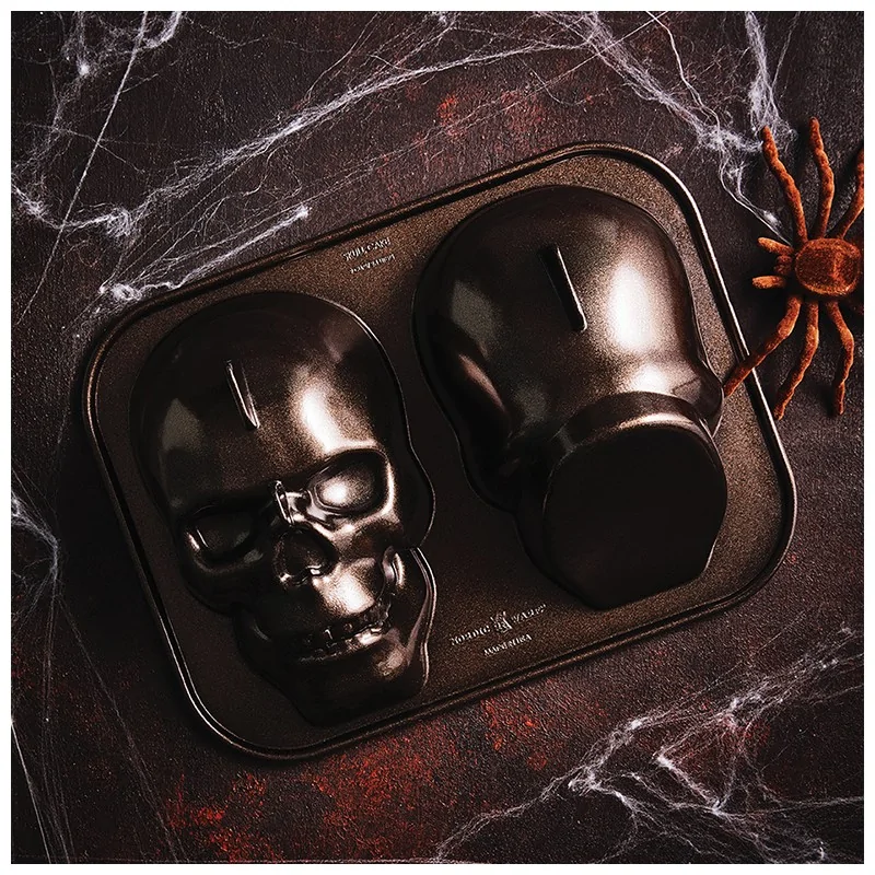 Nordic Ware Cast Aluminum Haunted Skull Cake Pan