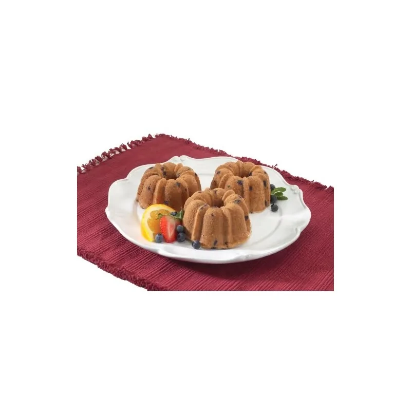 Nordic Ware Commercial Cast Aluminum Bundt Cake Pan - 6 Cavity