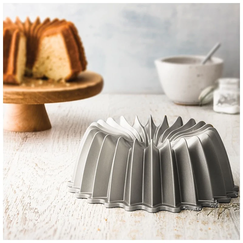 Nordic Ware Little Bundts® Commercial Cast Aluminum Brilliance Bundt Pan - 5 Cup Capacity Nordic Ware Little Bundts® Commercial Cast Aluminum Brilliance Bundt Pan - 5 Cup Capacity