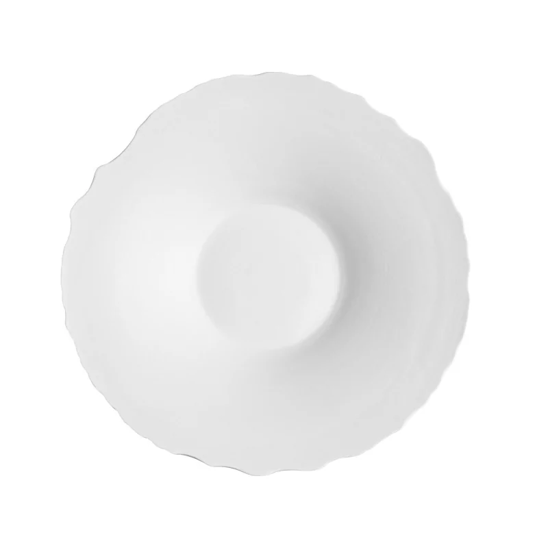 Handcrafted Fine Porcelain Gourmet Bowl 28 cm - Height 4.5 cm - Set of 4