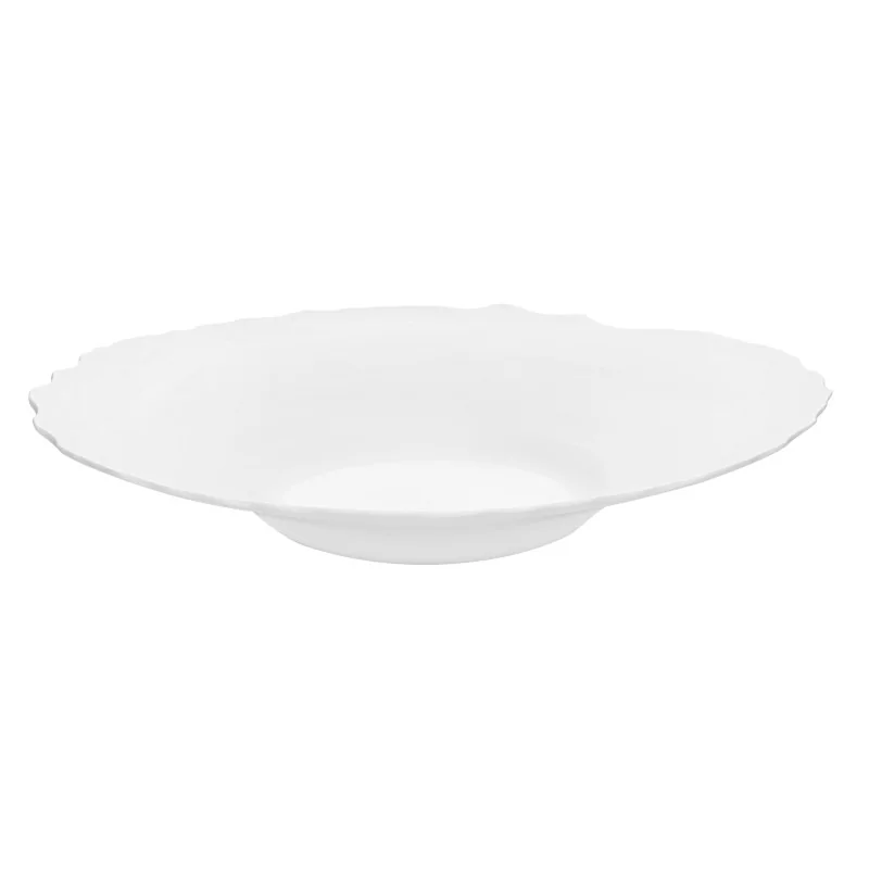 Handcrafted Fine Porcelain Gourmet Bowl 28 cm - Height 4.5 cm - Set of 4