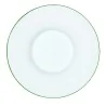 Handcrafted Fine Porcelain Gourmet Bowl Blue Line 28 cm - Height 4.5 cm - Set of 4