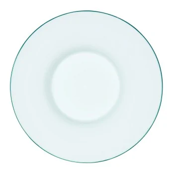 Handcrafted Fine Porcelain Gourmet Bowl Water Line 28 cm - Height 4.5 cm - Set of 4