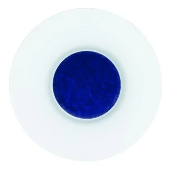 Handcrafted Fine Porcelain Gourmet Bowl Cobalt 28 cm - Height 4.5 cm - Set of 4