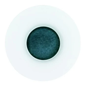 Handcrafted Fine Porcelain Gourmet Bowl Teal 28 cm - Height 4.5 cm - Set of 4