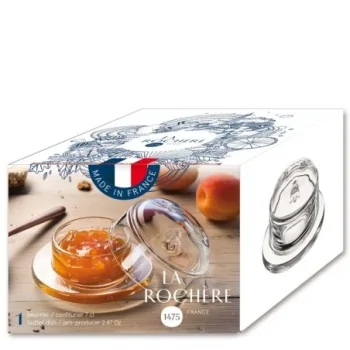 La Rochere Bee Butter Dish Set Ht: 2.5" - Diam: 3"- Oz: 2 oz. - 1 Piece
