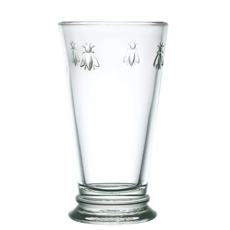 La Rochere Bee Highball Glass Ht: 6.25" - Diam: 3.5"- Oz: 15.5 oz. - Set of 6