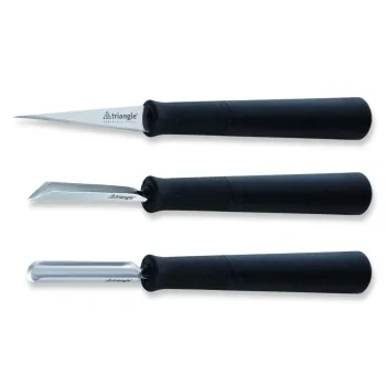 Triangle Carving Tools Set "Basic". 3 - Piece