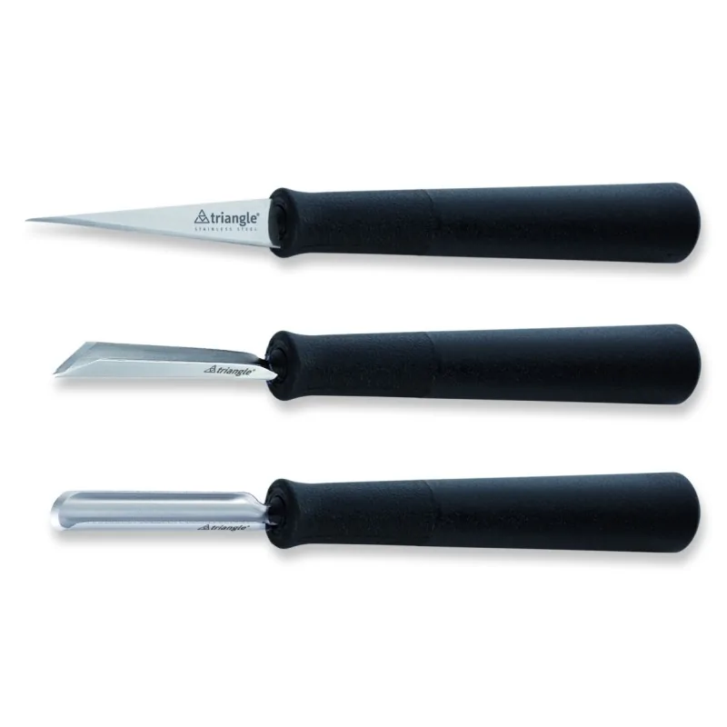 Triangle Carving Tools Set "Basic". 3 - Piece Triangle Carving Tools Set "Basic". 3 - Piece