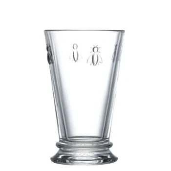 La Rochere Bee Ice tea Glass Ht: 5.5" - Diam: 3.25"- Oz: 10.5 oz. - Set of 6