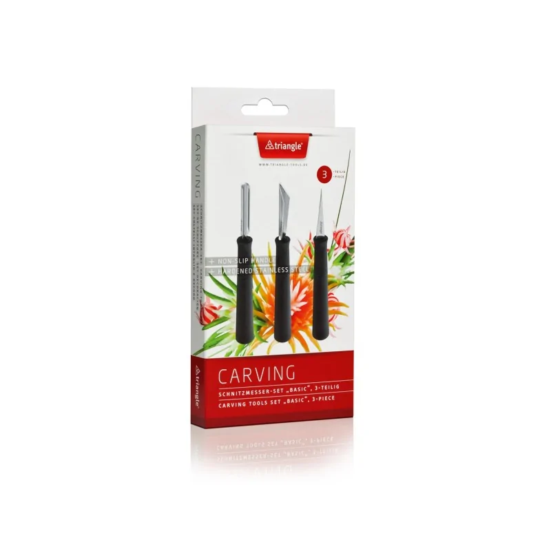 Triangle Carving Tools Set "Basic". 3 - Piece Triangle Carving Tools Set "Basic". 3 - Piece