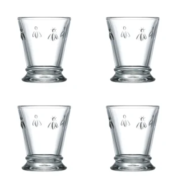 La Rochere Bee Tumbler Ht: 4" - Diam: 3.25"- Oz: 9 oz. - Set of 4