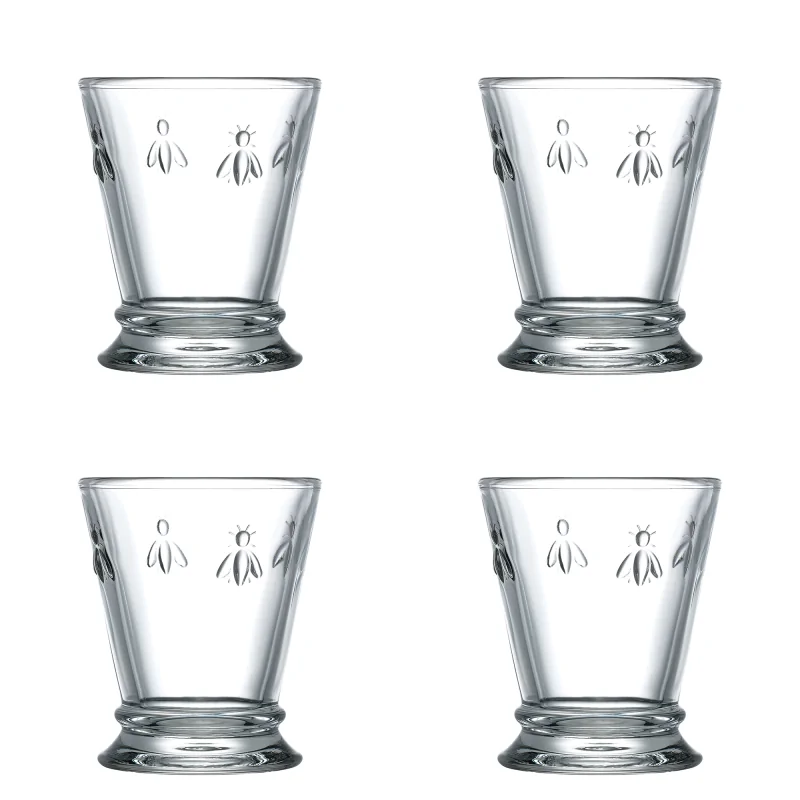 La Rochere Bee Tumbler Ht: 4" - Diam: 3.25"- Oz: 9 oz. - Set of 4
