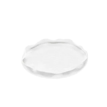 Handcrafted Fine Porcelain Bowl Gourmet Low 21 cm - Height 2.5 cm - Set of 6