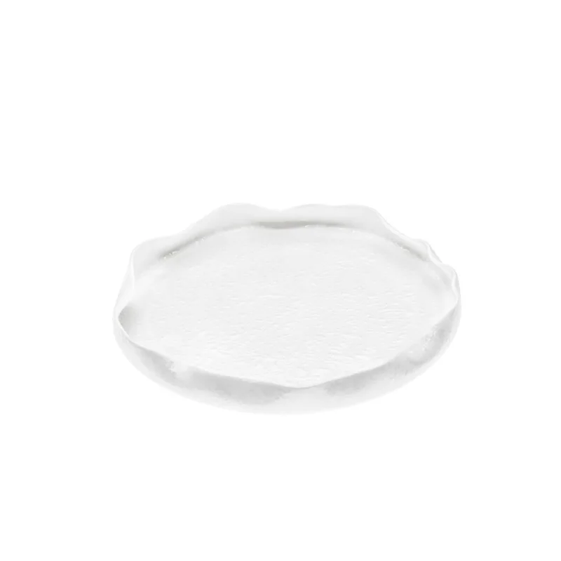 Handcrafted Fine Porcelain Bowl Gourmet Low 21 cm - Height 2.5 cm - Set of 6