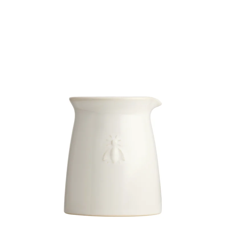 La Rochere Bee Ceramic Creamer Ecru Ht: 3.6"- Diam: 3"- Oz: 6 oz. - 1 Piece