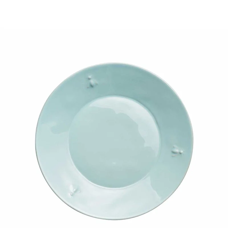 La Rochere Bee Ceramic Dessert Plate Ecru Ht: 1"- Diam: 8.4"- Oz: - Set of 4