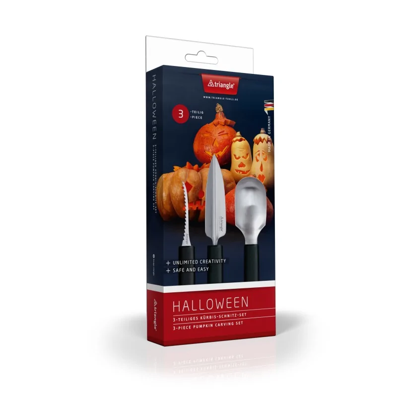 Triangle Pumpkin Carving Set. 3 - Piece Triangle Pumpkin Carving Set. 3 - Piece