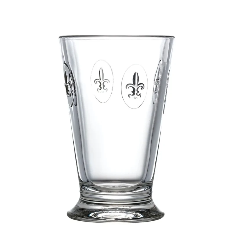 La Rochere Fleur de Lys Ice Tea Glass Ht: 5.5" - Diam: 3.25"- Oz: 10 oz. - Set of 6