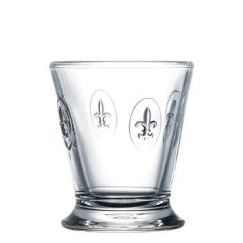 La Rochere Fleur de Lys Tumbler Ht: 4" - Diam: 3.5"- Oz: 8.5 oz. - Set of 6