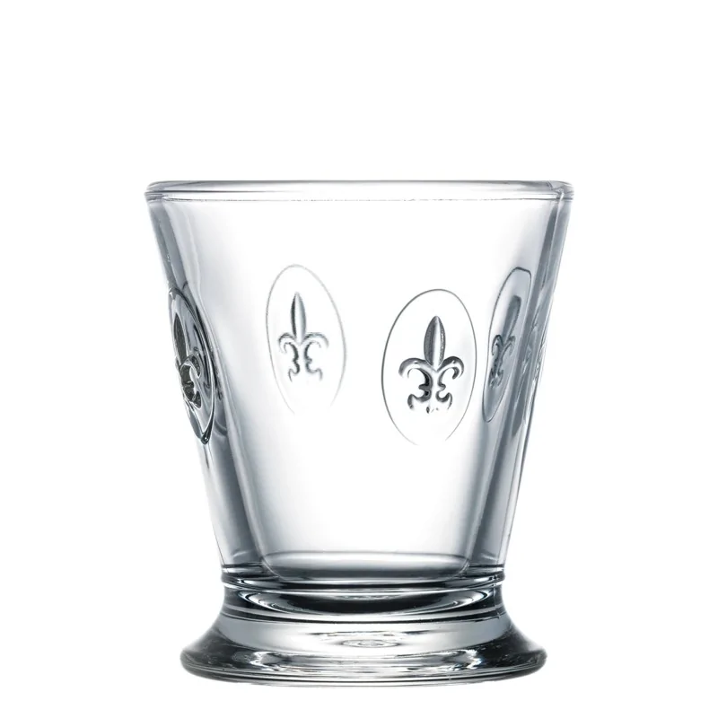 La Rochere Fleur de Lys Tumbler Ht: 4" - Diam: 3.5"- Oz: 8.5 oz. - Set of 6
