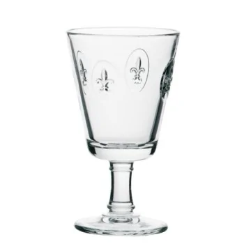 La Rochere Fleur de Lys Wine Glass Ht: 5.75" - Diam: 3.25"- Oz: 8 oz. - Set of 6