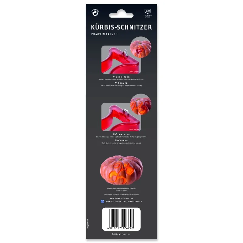 Triangle Pumpkin Carver Set. 2 - Piece Triangle Pumpkin Carver Set. 2 - Piece