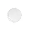 Handcrafted Fine Porcelain Flat Rounded Plate 35 cm - Without Glaze - Set of 4