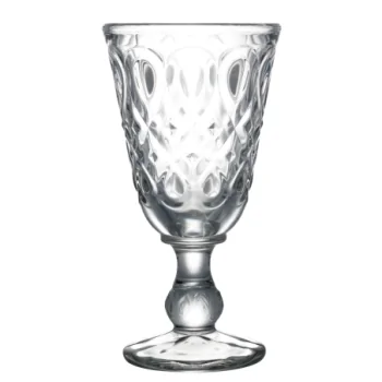La Rochere Lyonnais Wine Glass Clear Ht: 6.5" - Diam: 3.25"- Oz: 8 oz. - Set of 6