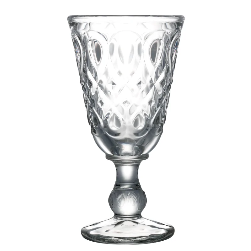 La Rochere Lyonnais Wine Glass Clear Ht: 6.5" - Diam: 3.25"- Oz: 8 oz. - Set of 6