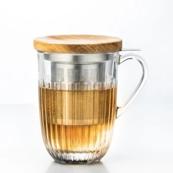 La Rochere Ouessant Tea Infuser Mug Ht: 4.5" - Diam: 3.5"- Oz: 13.5 oz. - 1 Piece