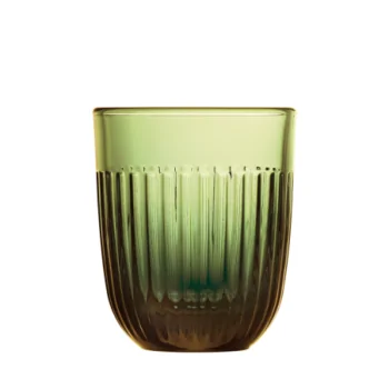 La Rochere Ouessant Tumbler Olive Green Ht: 4.5"- Diam: 3.25"- Oz: 10 oz. - Set of 6