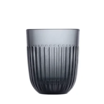La Rochere Ouessant Tumbler Anthracite Gray Ht: 4.5"- Diam: 3.25"- Oz: 10 oz. - Set of 6