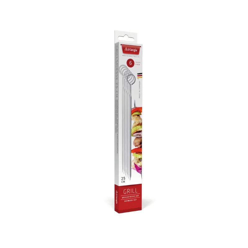 Triangle Skewer Set With Ring 25 cm. 6 - Piece Triangle Skewer Set With Ring 25 cm. 6 - Piece