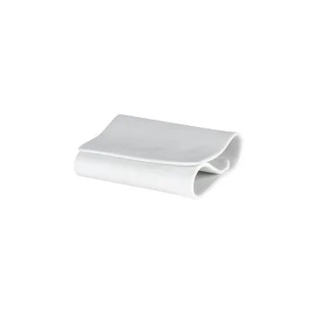 Handcrafted Fine Porcelain Napkin Plate 9 x 8.5 x 3 cm - Set of 6