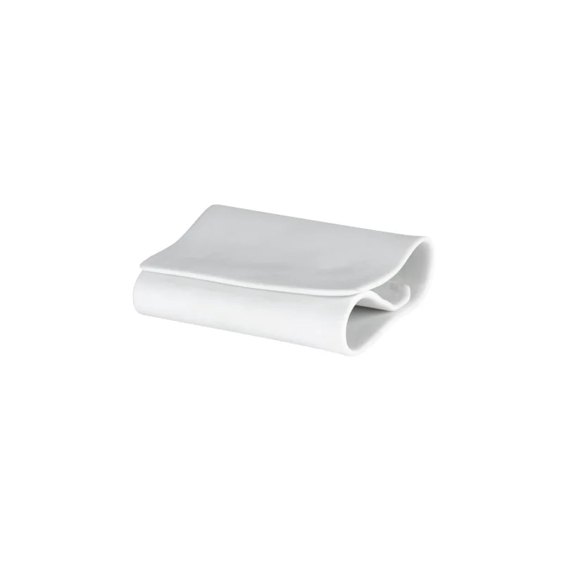 Handcrafted Fine Porcelain Napkin Plate 9 x 8.5 x 3 cm - Set of 6 Handcrafted Fine Porcelain Napkin Plate 9 x 8.5 x 3 cm - Set of 6