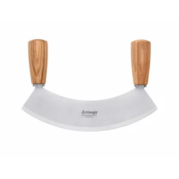 Triangle Mincing Knife Soul Ash Wood 23 cm. Tempered. Boxed