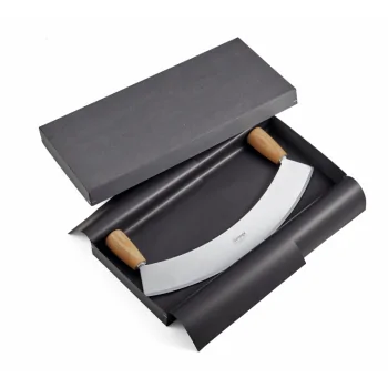 Triangle Mincing Knife Soul Ash Wood 36 cm. Tempered. Boxed