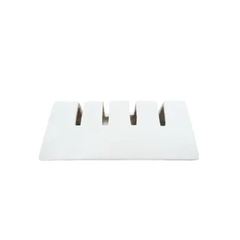 Handcrafted Fine Porcelain Triangle Pod Holder 4 Seats 14 x 8.5 x 4 cm - Set of 4