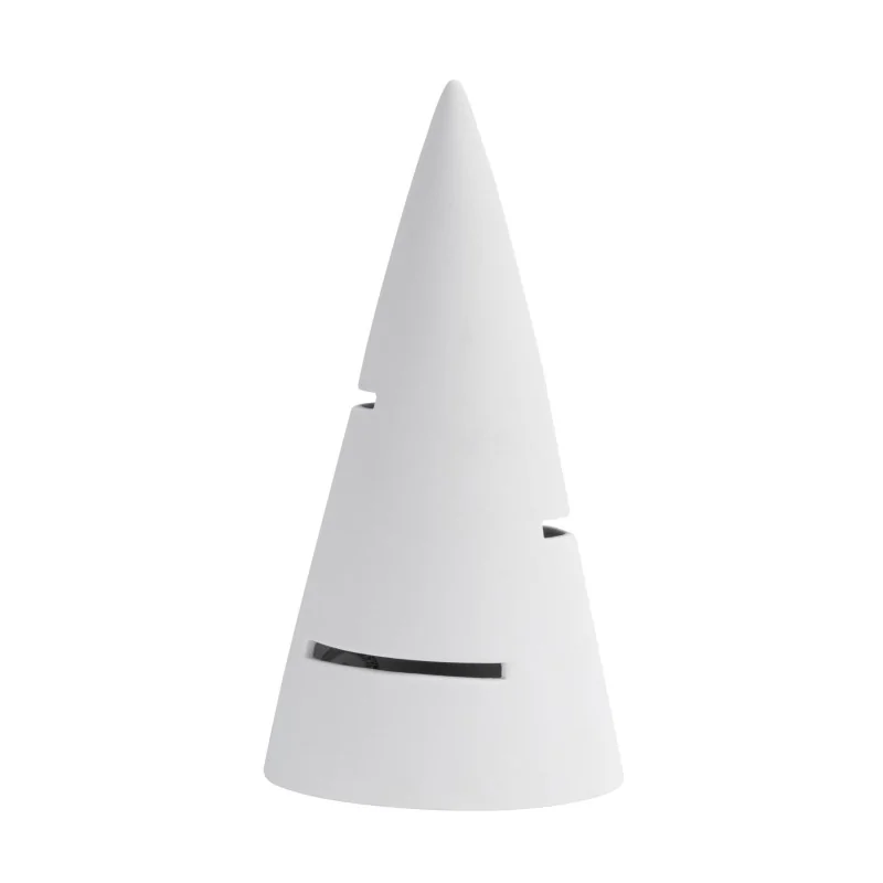 Handcrafted Fine Porcelain Cone With 3 Slots 23.5 x 12 cm - Set of 2
